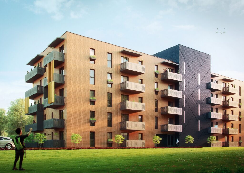 Wizualizacja budynku Dębowy Park 2.0 Rehouse Development Rzeszów