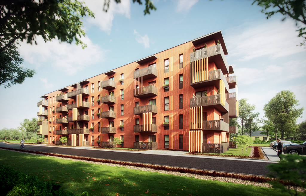 Wizualizacja budynku Dębowy Park 2.0 Rehouse Development Rzeszów