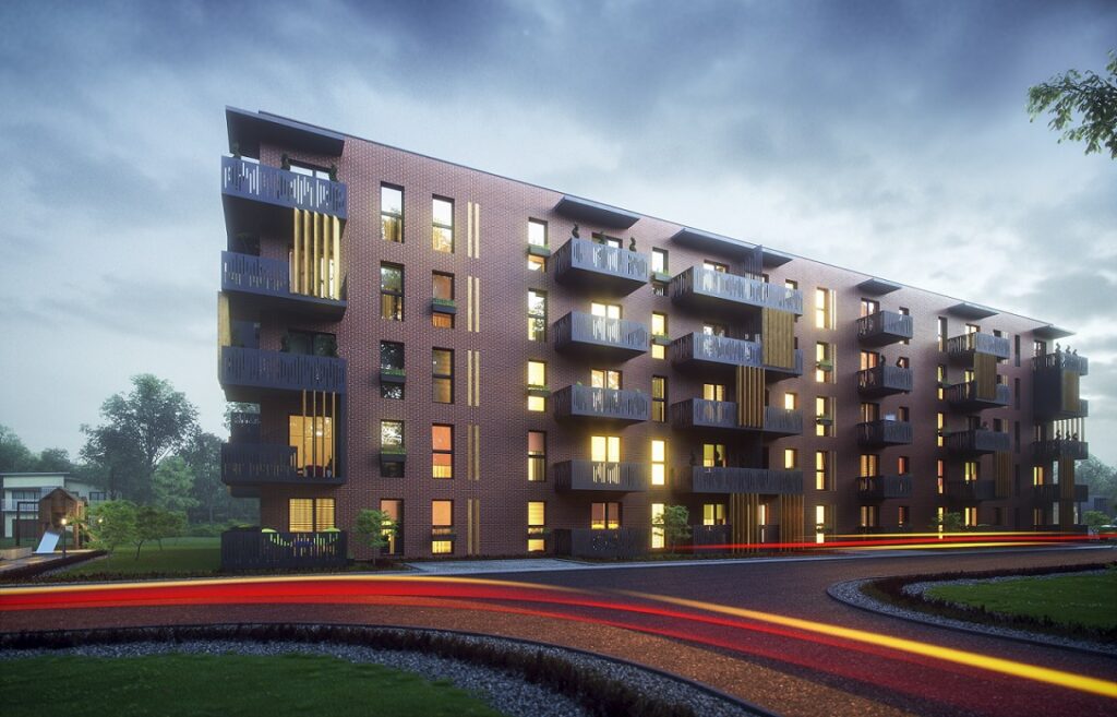 Wizualizacja budynku Dębowy Park 2.0 Rehouse Development Rzeszów